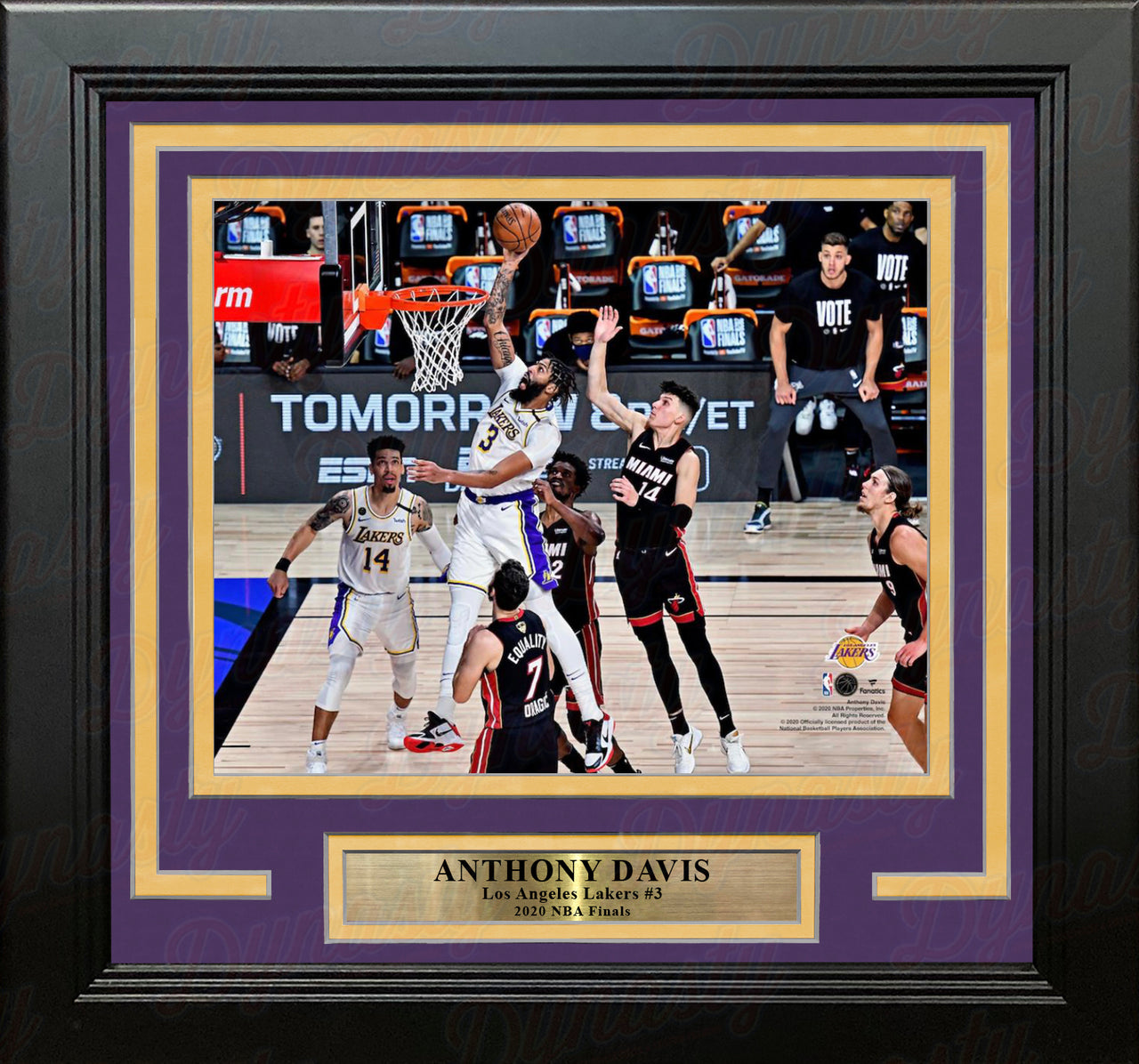Anthony Davis 2020 NBA Finals Slam Dunk Los Angeles Lakers 8" x 10" Framed Basketball Photo - Dynasty Sports & Framing 