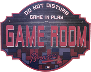 Atlanta Braves 12" Game Room Wood Sign - Dynasty Sports & Framing 