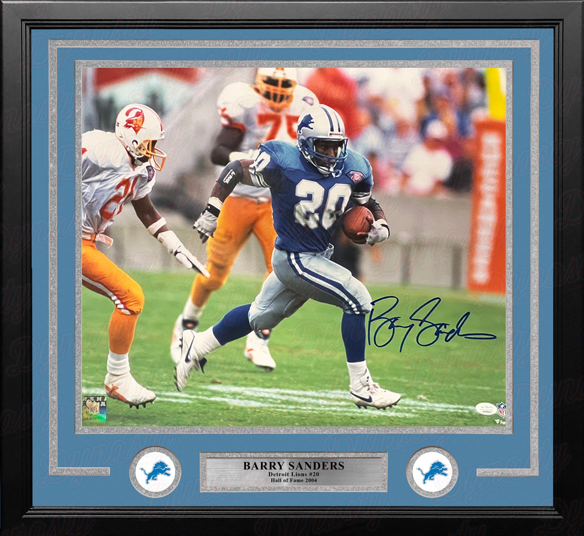 barry sanders autographed football