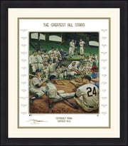 MLB Baseball's Greatest All-Stars Exclusive Dream Scene Framed Lithograph Artwork Print - Dynasty Sports & Framing 