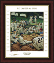 MLB Baseball's Greatest All-Stars Exclusive Dream Scene Framed Lithograph Artwork Print - Dynasty Sports & Framing 