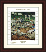 MLB Baseball's Greatest All-Stars Exclusive Dream Scene Framed Lithograph Artwork Print - Dynasty Sports & Framing 