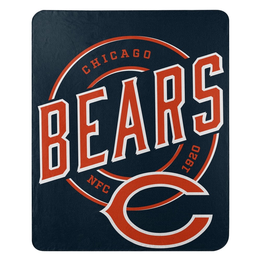 Chicago Bears 50" x 60" Campaign Fleece Blanket - Dynasty Sports & Framing 