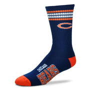 Chicago Bears Men's 4 Stripe Deuce Socks - Dynasty Sports & Framing 