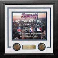 Chicago Bears Custom NFL Football 8x10 Picture Frame Kit (Multiple Colors) - Dynasty Sports & Framing 