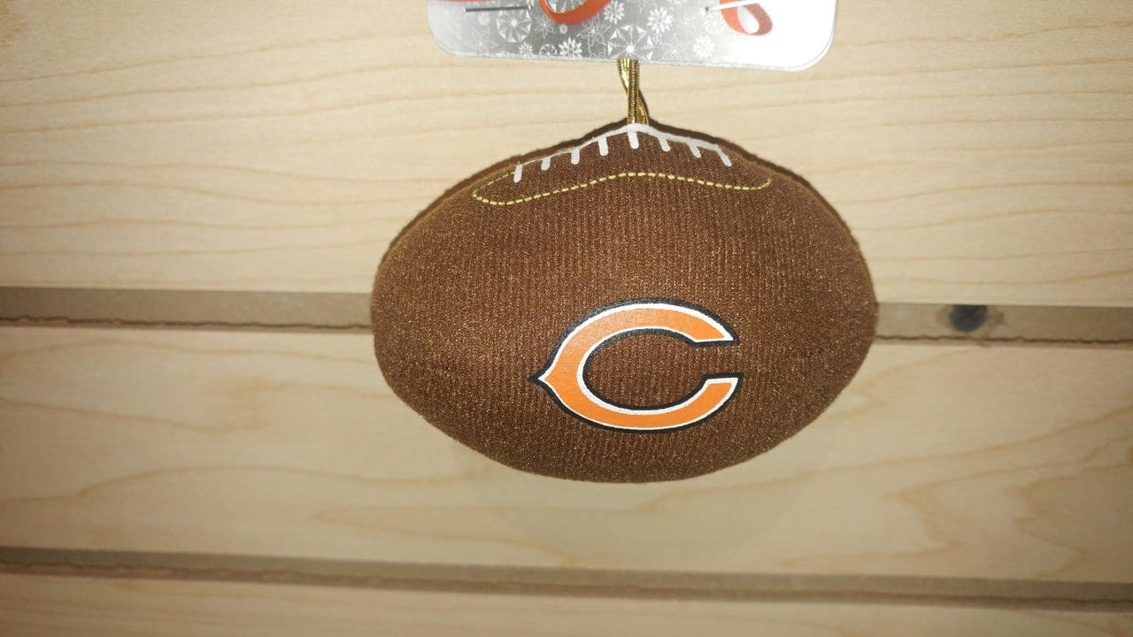 Chicago Bears Plush Football Ornament - Dynasty Sports & Framing 