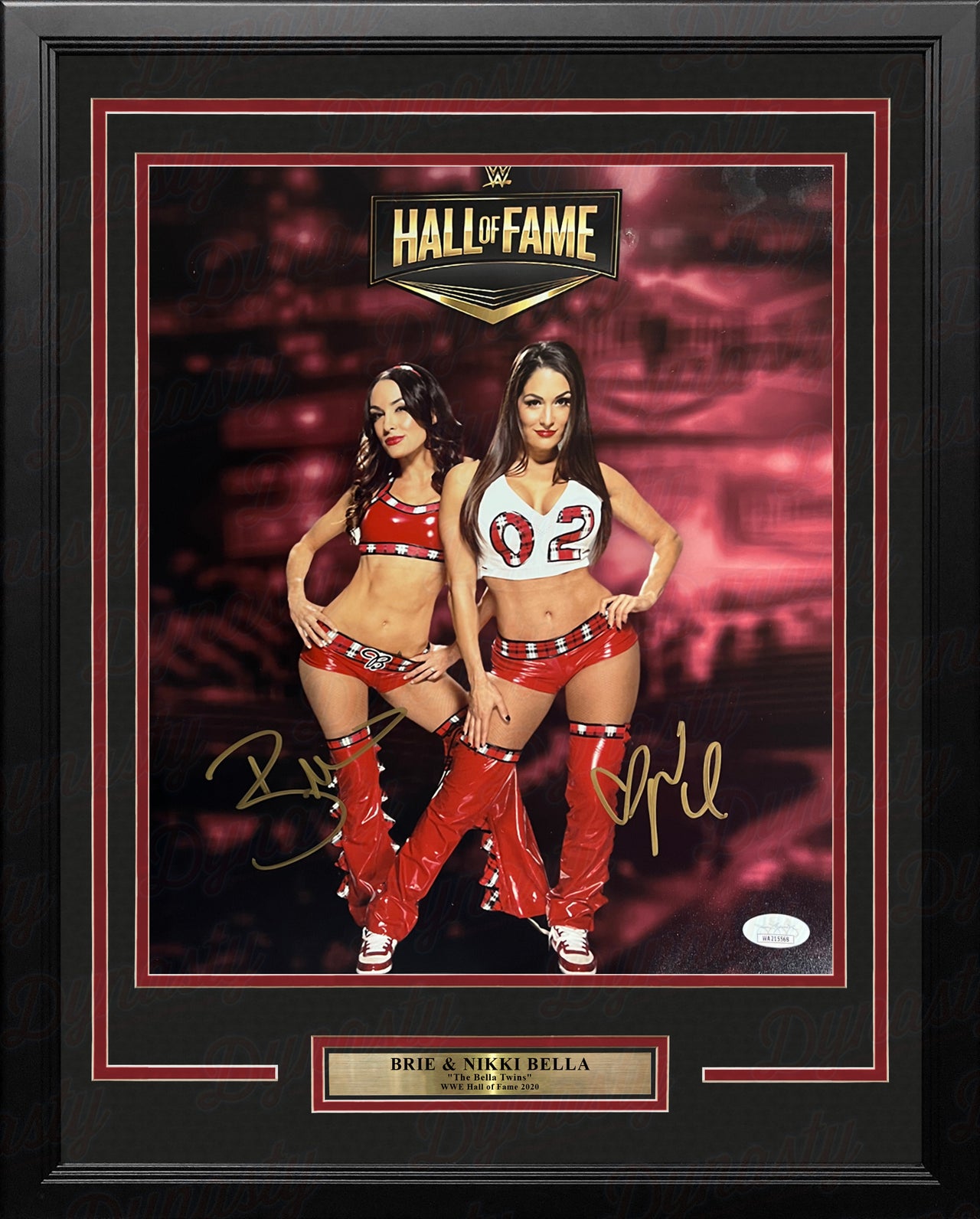Brie & Nikki Bella Autographed Framed WWE Wrestling Bella Twins Collage Photo - Dynasty Sports & Framing 