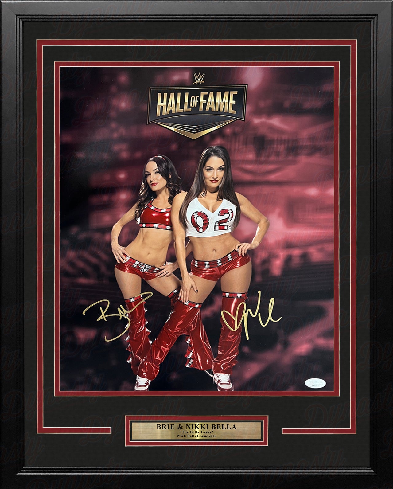Brie & Nikki Bella Autographed Framed WWE Wrestling Bella Twins Collage Photo - Dynasty Sports & Framing 
