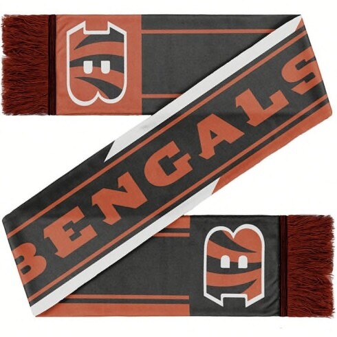 Cincinnati Bengals Colorwave Wordmark Scarf - Dynasty Sports & Framing 