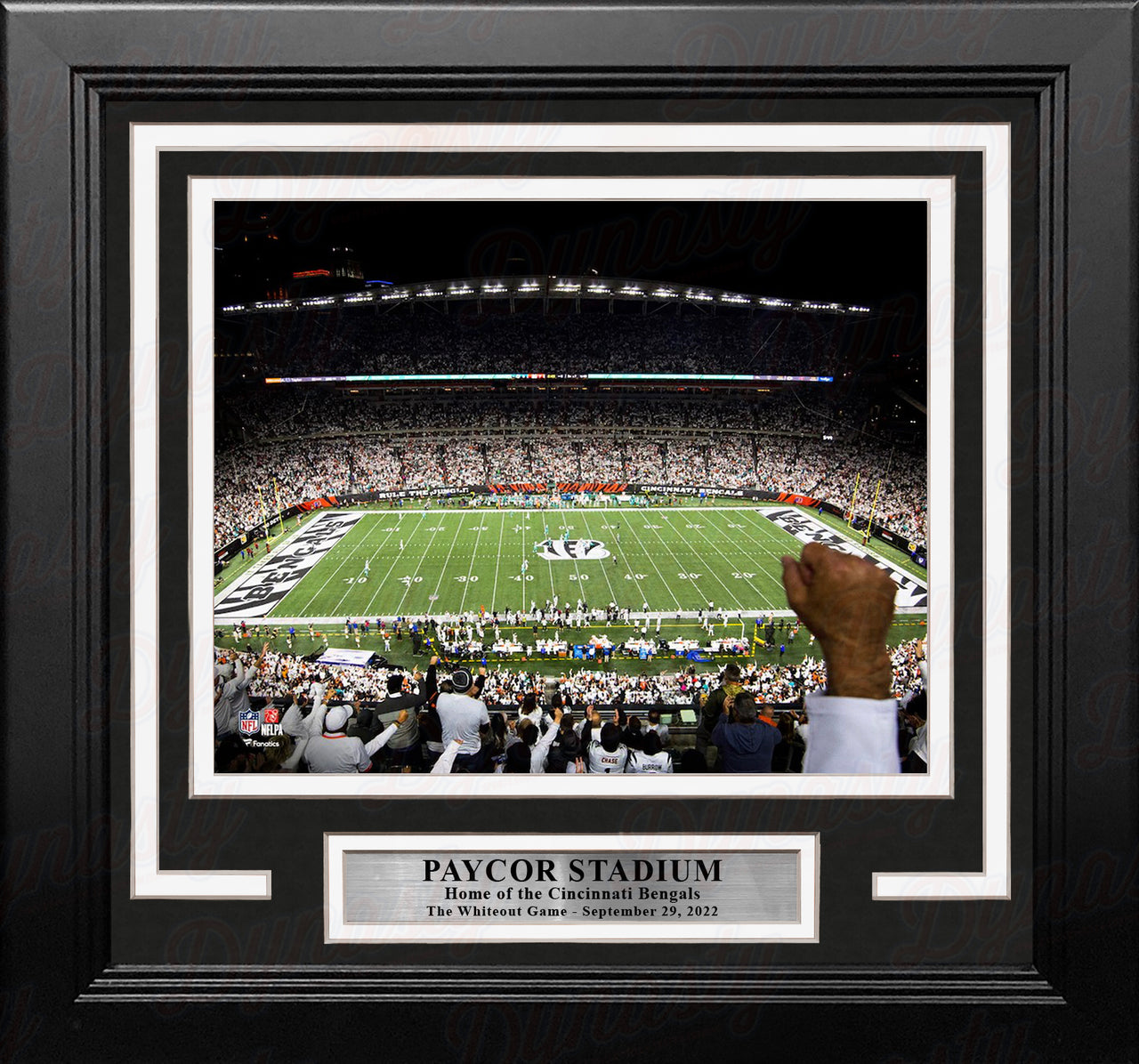 Cincinnati Bengals Paycor Stadium White-Out Game 8" x 10" Framed Football Photo - Dynasty Sports & Framing 