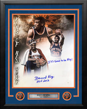 Bernard King It's Good To Be King New York Knicks Autographed 16" x 20" Framed Basketball Photo - Dynasty Sports & Framing 