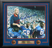 Bill Parcells Carry Off New York Giants Autographed 11x14 Framed Photo - Beckett Authenticated - Dynasty Sports & Framing 