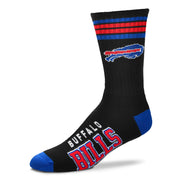 Buffalo Bills Men's 4 Stripe Alternate Deuce Socks - Dynasty Sports & Framing 