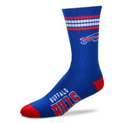 Buffalo Bills Men's 4 Stripe Deuce Socks - Dynasty Sports & Framing 