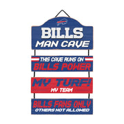 Buffalo Bills Wooden Man Cave Dangle Sign - Dynasty Sports & Framing 