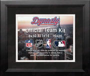 MLB Baseball Photo Picture Frame Kit - Chicago White Sox (Black Matting, White Trim) - Dynasty Sports & Framing 