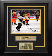 Blades Skating on the Ice Boston Bruins 8" x 10" Framed Mascot Photo with Engraved Autograph - Dynasty Sports & Framing 