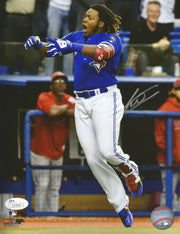 Vladimir Guerrero, Jr. Walk-Off Home Run Celebration Toronto Blue Jays Autographed Baseball Photo - Dynasty Sports & Framing 