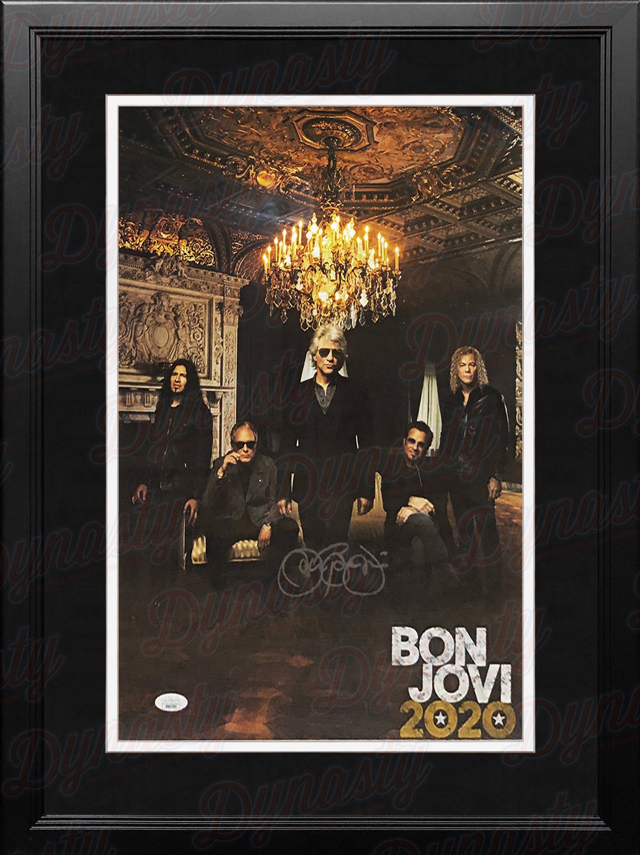 Bon Jovi Autographed On a Night Like This 2020 12" x 18" Framed Photo - Dynasty Sports & Framing 