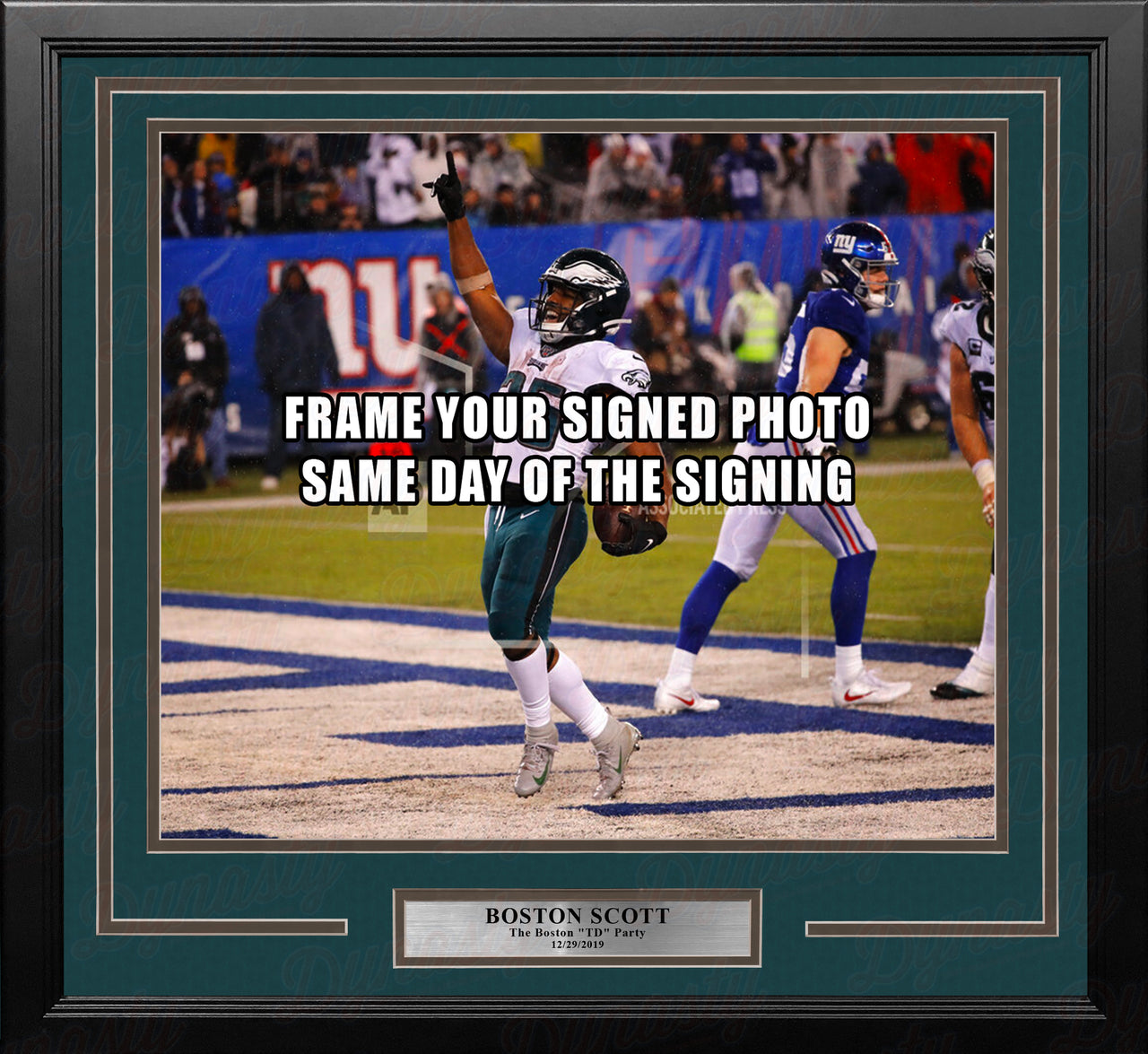 Boston Scott Philadelphia Eagles Photo Frame Kit - Dynasty Sports & Framing 