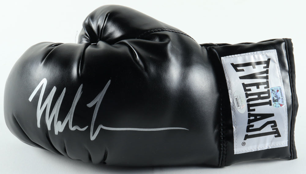 Mike Tyson Autographed Everlast Black Boxing Glove - Dynasty Sports & Framing 