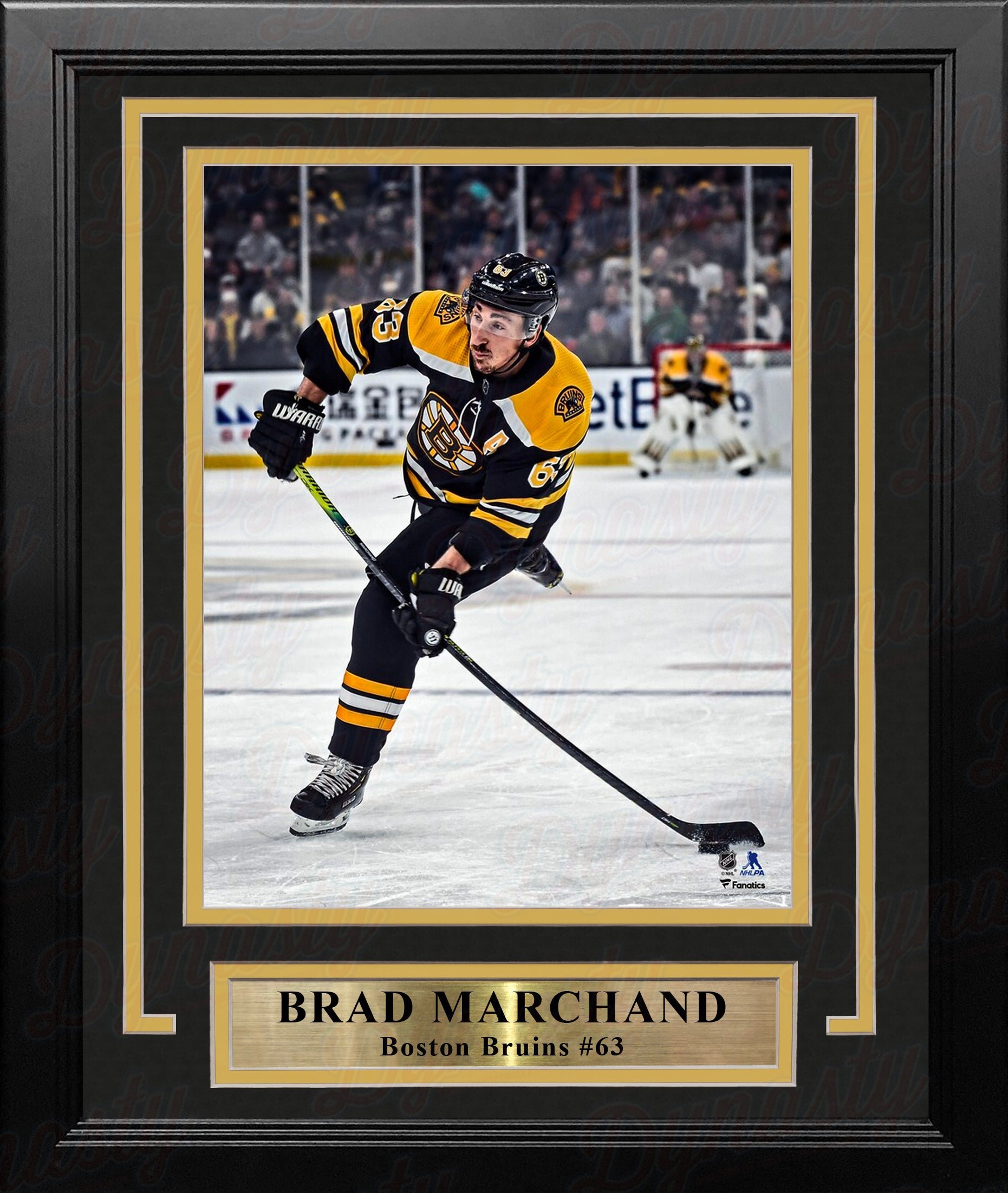 Brad Marchand in Action Boston Bruins 8" x 10" Framed Hockey Photo - Dynasty Sports & Framing 