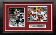 Tom Brady & Rob Gronkowski Greatest Postseason Quarterback-Receiver Duo Framed Photo Collage - Dynasty Sports & Framing 