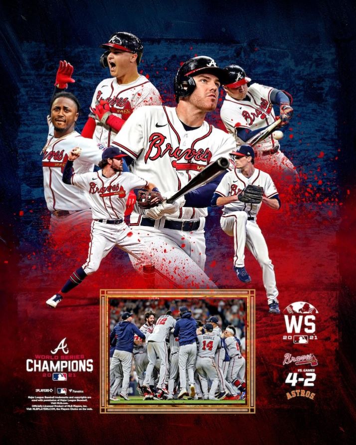 Atlanta Braves 2021 World Series Champions 8" x 10" Baseball Collage Photo - Dynasty Sports & Framing 