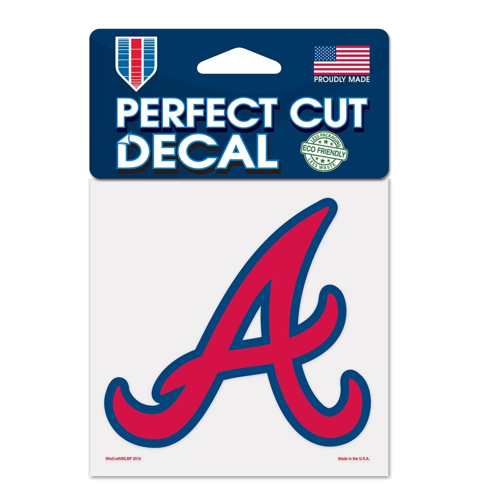 Atlanta Braves 4" x 4" Decal - Dynasty Sports & Framing 