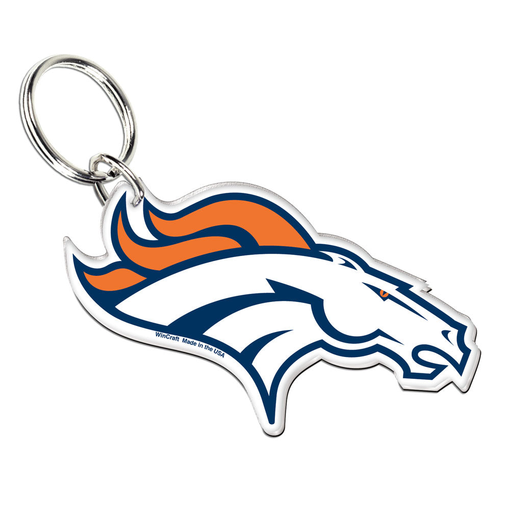 Denver Broncos Acrylic Logo Keychain - Dynasty Sports & Framing 