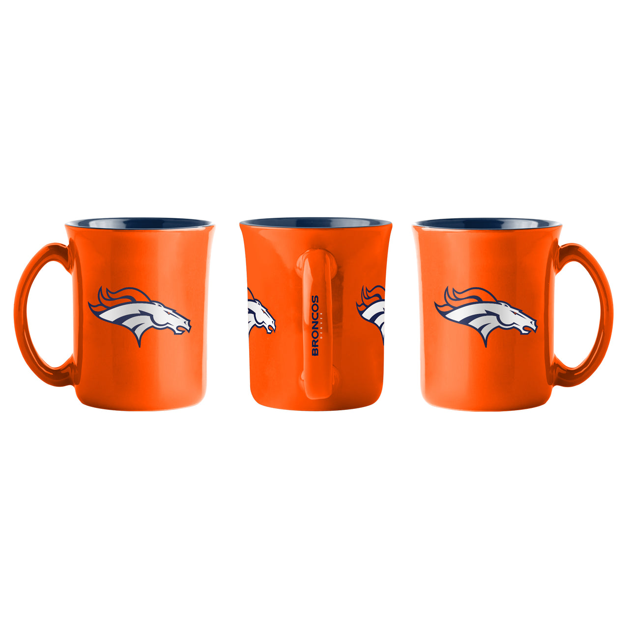 Denver Broncos Logo Café Coffee Mug - Dynasty Sports & Framing 