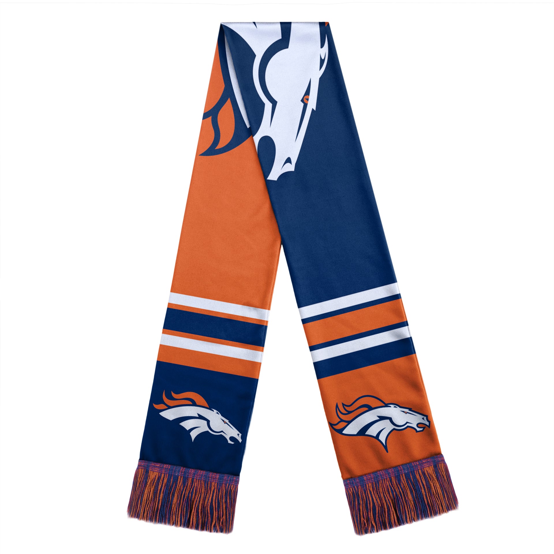 Denver Broncos Color Block Big Logo Scarf - Dynasty Sports & Framing 
