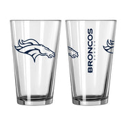 Denver Broncos Game Day Pint Glass - Dynasty Sports & Framing 