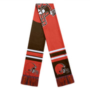 Cleveland Browns Color Block Big Logo Scarf - Dynasty Sports & Framing 