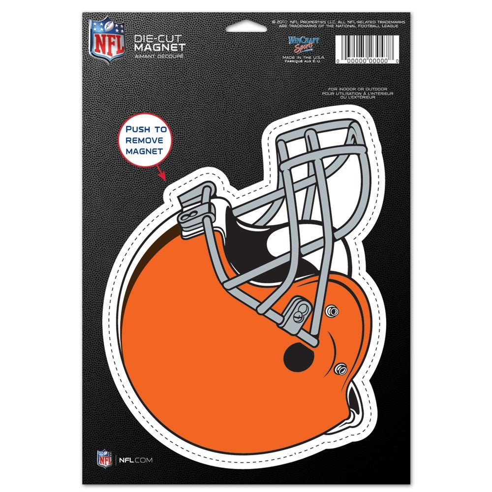 Cleveland Browns NFL Football 8" Die-Cut Magnet - Dynasty Sports & Framing 