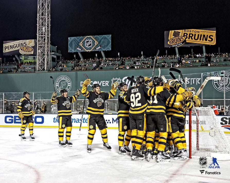 Boston Bruins 2023 Winter Classic Champions Team Celebration 8" x 10" Hockey Photo - Dynasty Sports & Framing