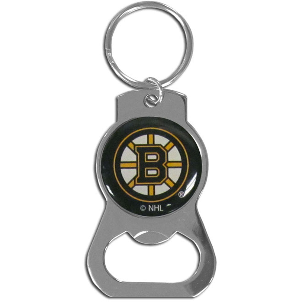 Boston Bruins Logo Bottle Opener Keychain - Dynasty Sports & Framing 