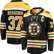 Patrice Bergeron Boston Bruins Home Captain Premier Breakaway Player Jersey - Black - Dynasty Sports & Framing 