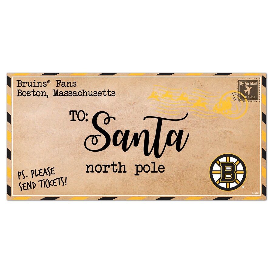 Boston Bruins 6'' x 12'' Letter to Santa Sign - Dynasty Sports & Framing 