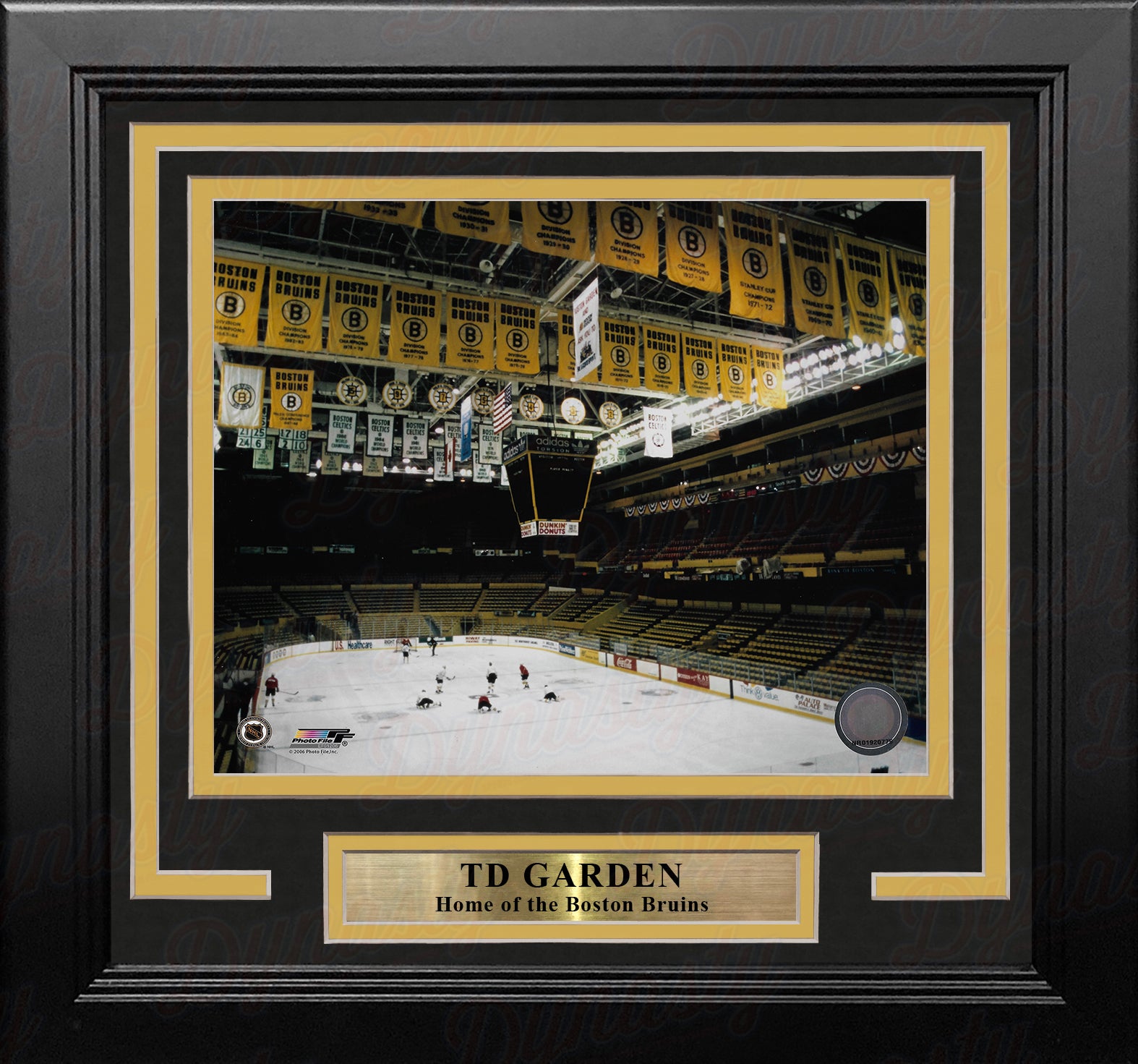 Boston Bruins TD Garden 8" x 10" Framed Vintage Hockey Stadium Photo - Dynasty Sports & Framing 