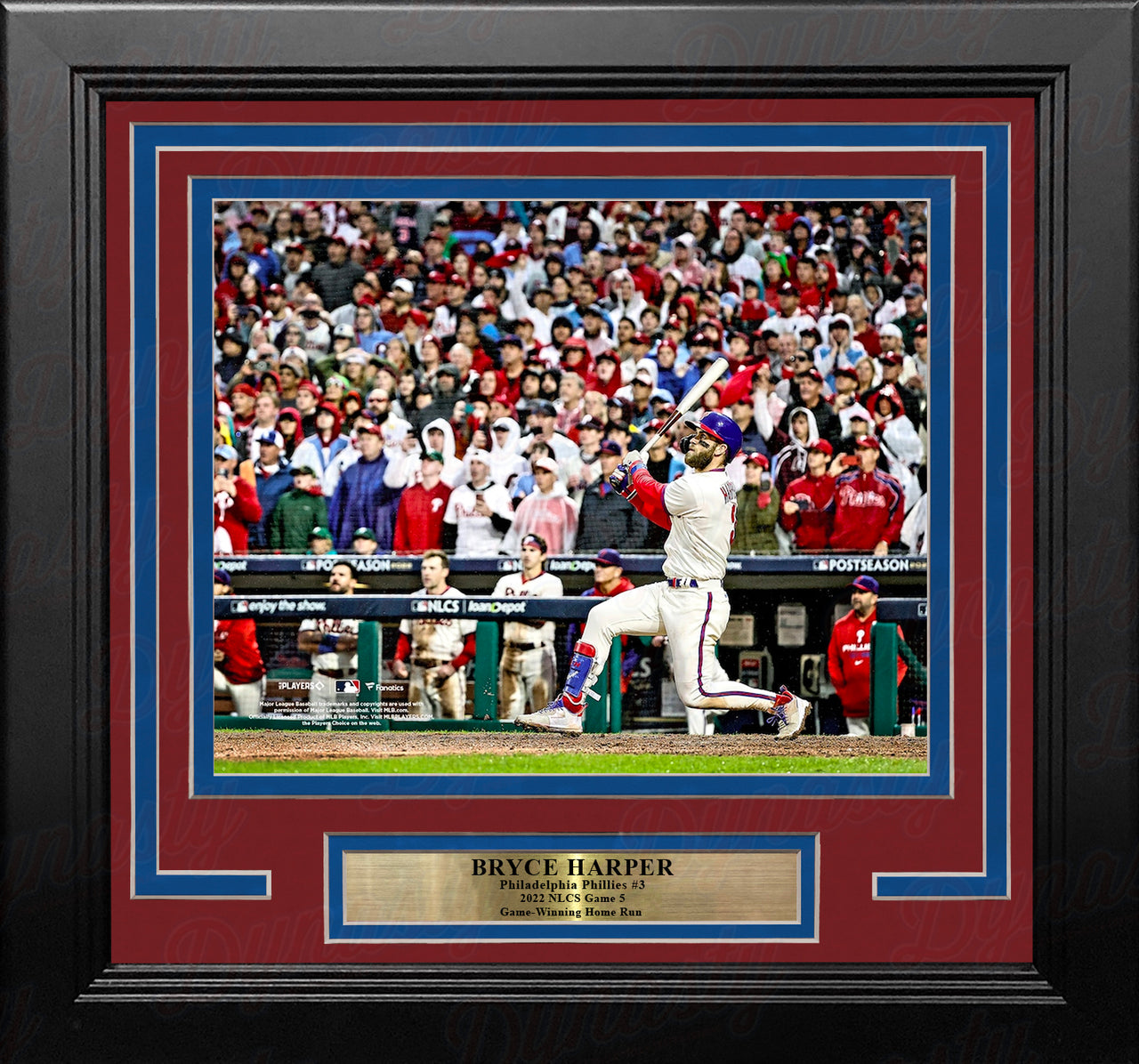Bryce Harper 2022 NLCS Game 5 Home Run Philadelphia Phillies 8" x 10" Framed Baseball Photo - Dynasty Sports & Framing 