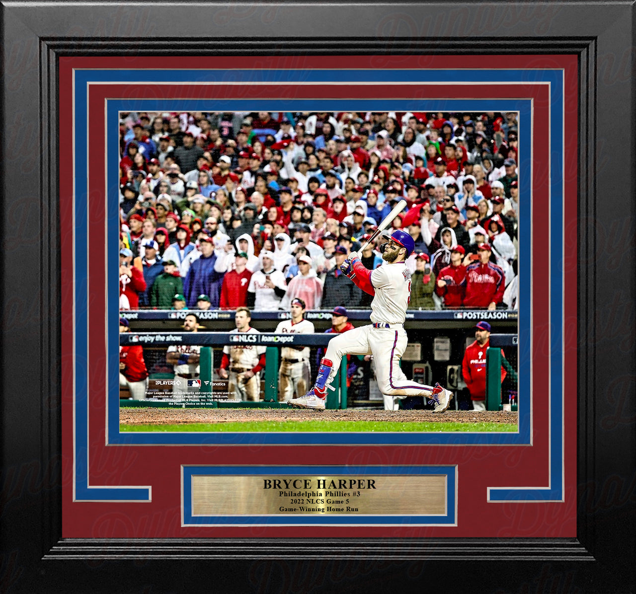 Bryce Harper 2022 NLCS Game 5 Home Run Philadelphia Phillies 8" x 10" Framed Baseball Photo - Dynasty Sports & Framing