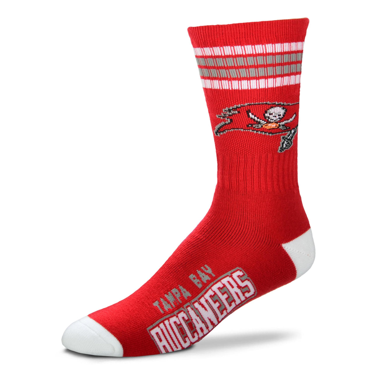 Tampa Bay Buccaneers Men's 4 Stripe Deuce Socks - Dynasty Sports & Framing 