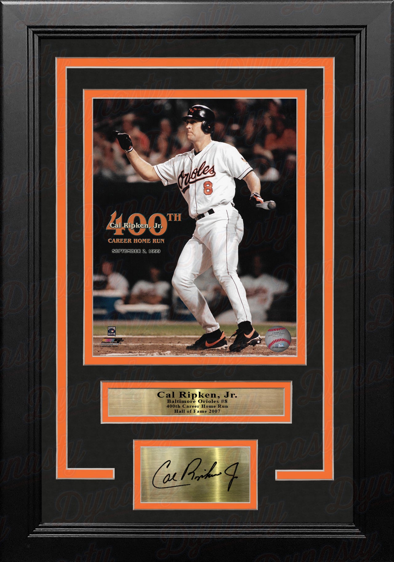 Cal Ripken, Jr. 400th Home Run Baltimore Orioles 8" x 10" Framed Baseball Photo with Engraved Autograph - Dynasty Sports & Framing