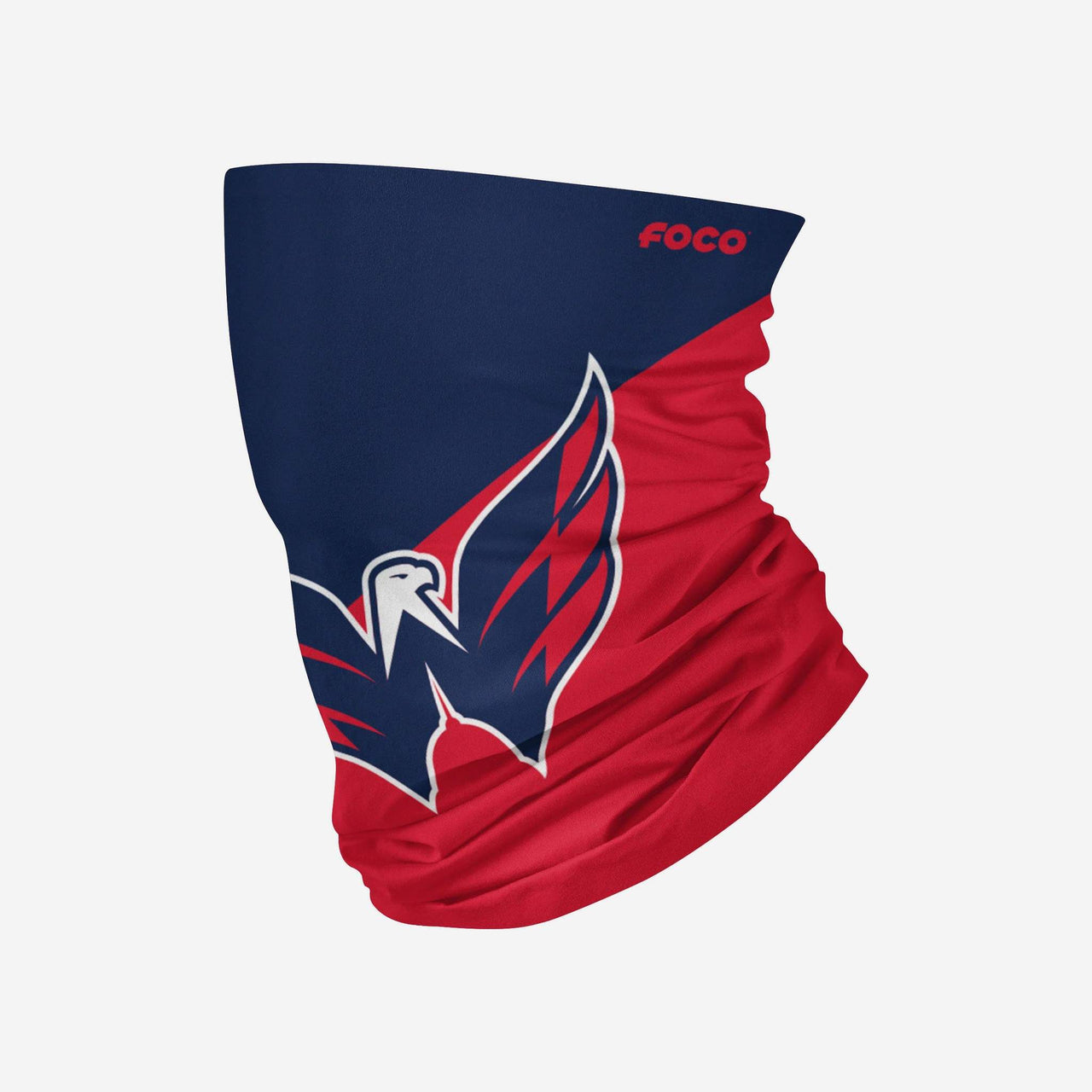 Washington Capitals Colorblock Big Logo Gaiter Scarf - Dynasty Sports & Framing 
