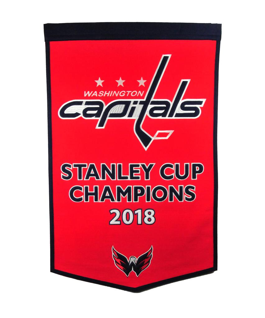 Washington Capitals 2018 Stanley Cup Champions NHL Hockey Wool Dynasty Banner - Dynasty Sports & Framing 