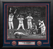 Carlton Fisk World Series Home Run Boston Red Sox Autographed 16x20 Framed Photo Inscribed Stay Fair - Dynasty Sports & Framing 