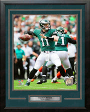 Carson Wentz First Career Win Philadelphia Eagles NFL Football Framed and Matted Photo - Dynasty Sports & Framing 