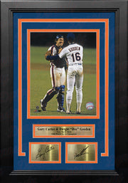 Gary Carter & Dwight Gooden New York Mets 8" x 10" Framed Baseball Photo with Engraved Autographs - Dynasty Sports & Framing 