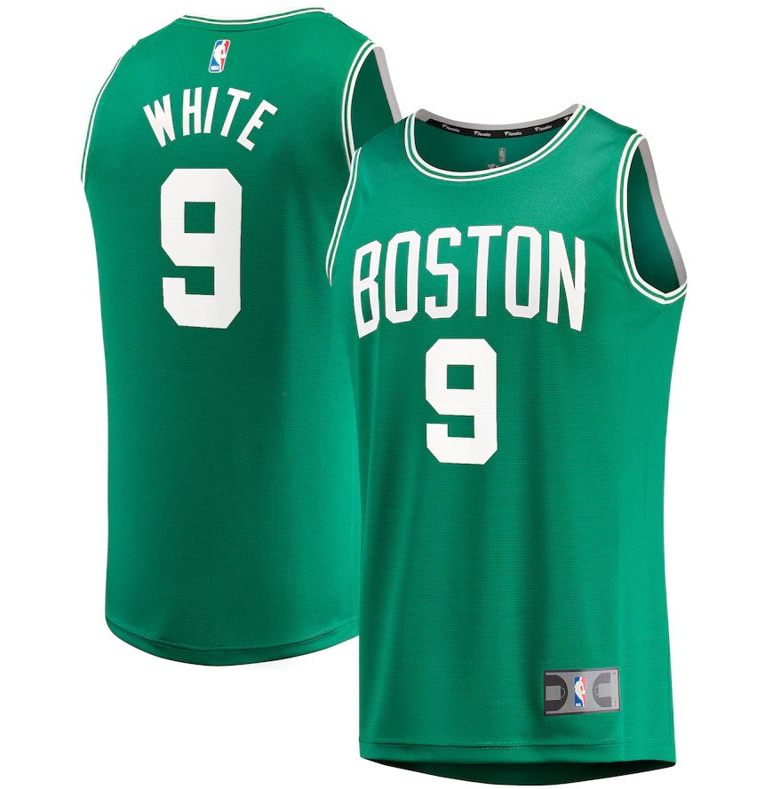 Derrick White Boston Celtics Fast Break Replica Jersey Green - Icon Edition - Dynasty Sports & Framing 
